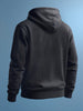 Men's Black Oversized Fit Solid Casual Sweatshirt
