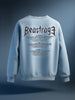 Men's Blue Relaxed Fit Graphic Printed Casual Sweatshirt