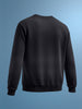 Men's Black Relaxed Fit Printed Casual Sweatshirt