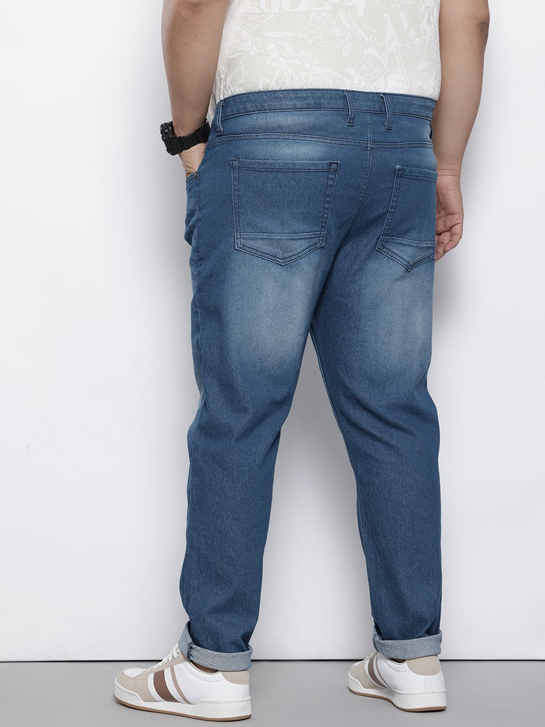 Men's Blue Slim Fit Casual Jeans