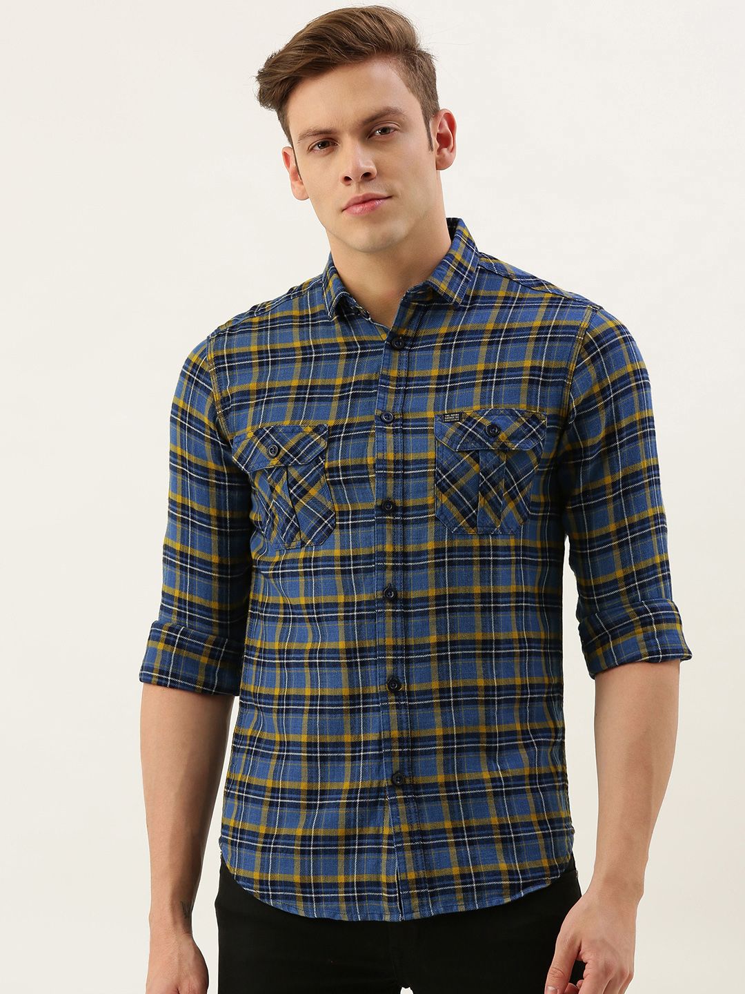 Men's Casual Checked Shirt