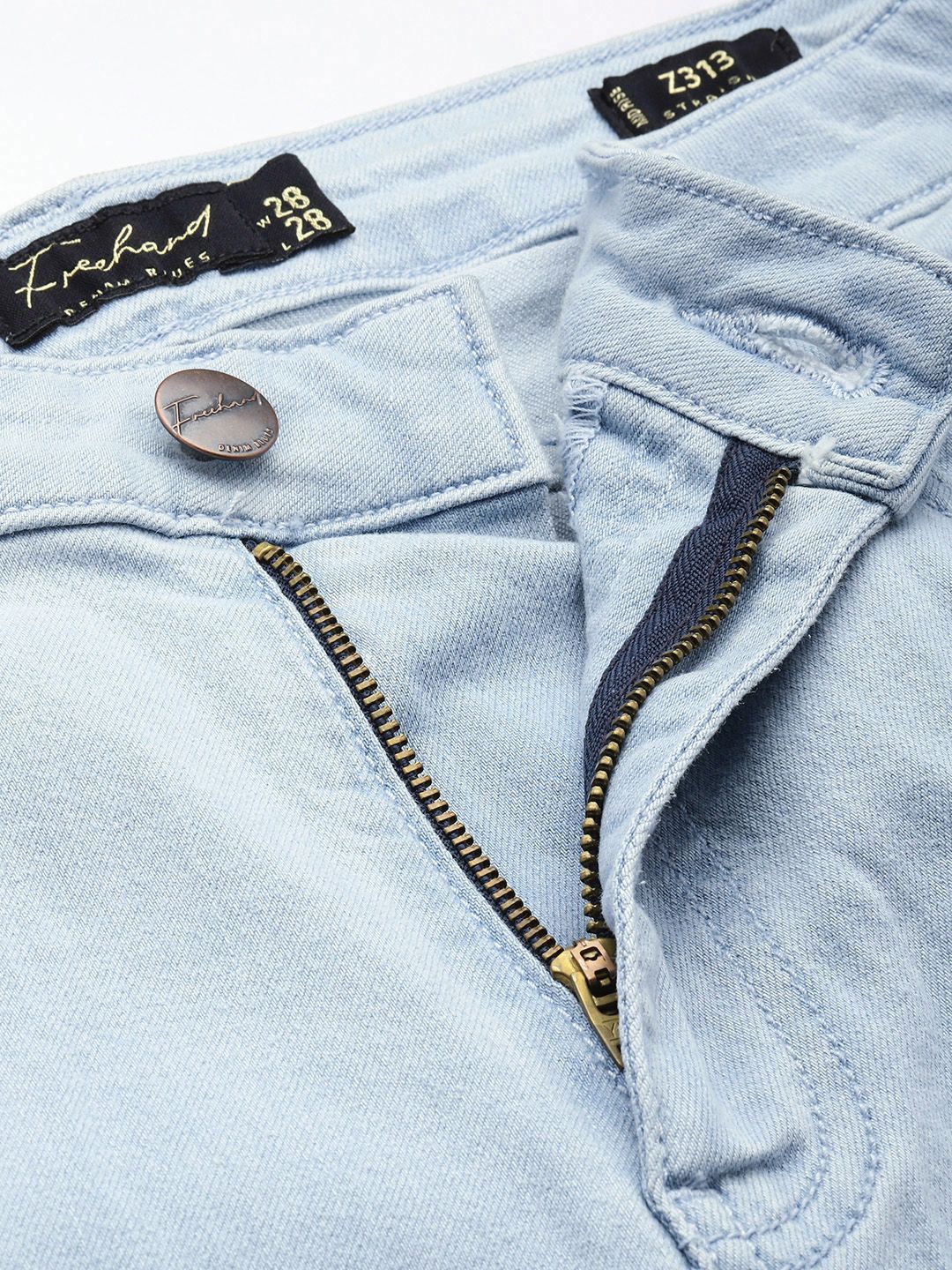 Women's Blue Straight Fit Casual Jeans