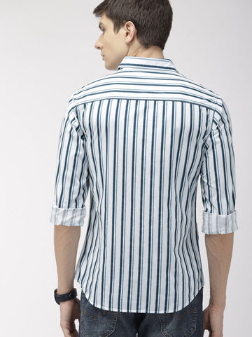 Shop Men's Striped Slim Fit Shirt Online.