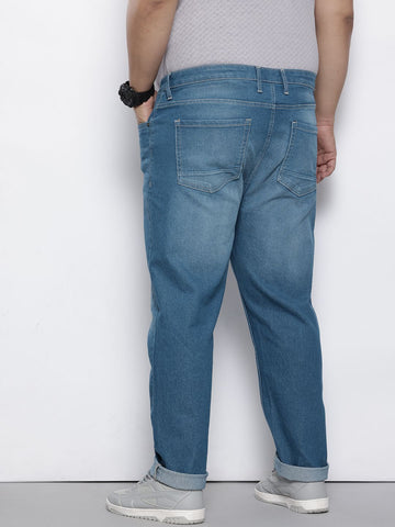Men's Blue Slim Fit Casual Jeans