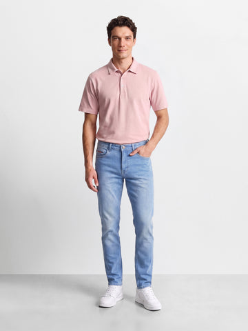 Men's Blue Slim Fit Solid casual Jeans