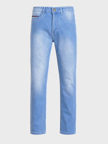 Men's Blue Slim Fit Solid casual Jeans