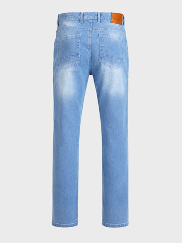 Men's Blue Slim Fit Solid casual Jeans