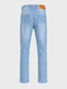 Men's Blue Slim Fit Solid Casual Jeans