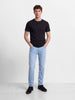 Men's Blue Slim Fit Solid Casual Jeans