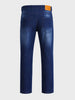 Men's Blue Slim Fit Solid Casual Jeans