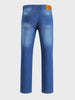 Men's Blue Slim Fit Solid Casual Jeans