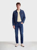 Men's Blue Slim Fit Solid Casual Jeans