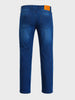 Men's Blue Slim Fit Solid Casual Jeans