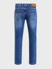 Men's Blue Slim Fit Solid Street Wear Jeans
