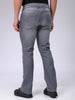 Men's Grey Slim Fit Solid Mid-Rise Stretchable Jeans