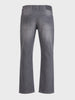 Men's Grey Bootcut Fit Solid Casual Jeans