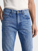 Men's Blue Slim Fit Solid Casual Jeans