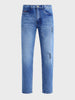 Men's Blue Slim Fit Solid Casual Jeans
