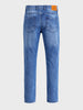 Men's Blue Slim Fit Solid Casual Jeans