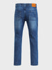 Men's Blue Slim Fit Solid Casual Jeans