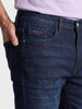 Men's Blue Slim Fit Solid Casual Jeans