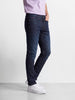 Men's Blue Slim Fit Solid Casual Jeans