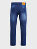Men's Blue Slim Fit Solid Casual Jeans