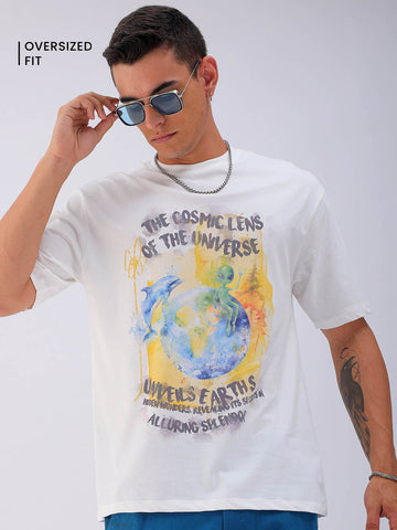 Shop Men's Printed Oversized T-Shirt Online.