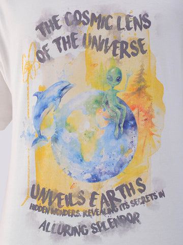 Shop Men's Printed Oversized T-Shirt Online.