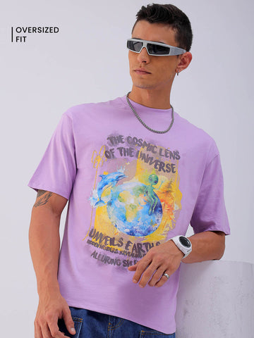Shop Men's Printed Oversized T-Shirt Online.