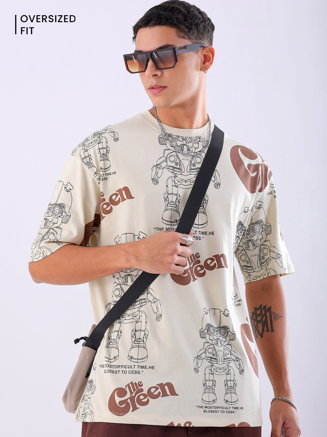 Shop Men's Printed Oversized T-shirt Online.