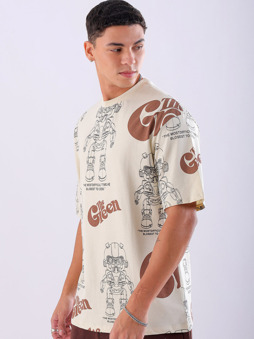 Shop Men's Printed Oversized T-shirt Online.