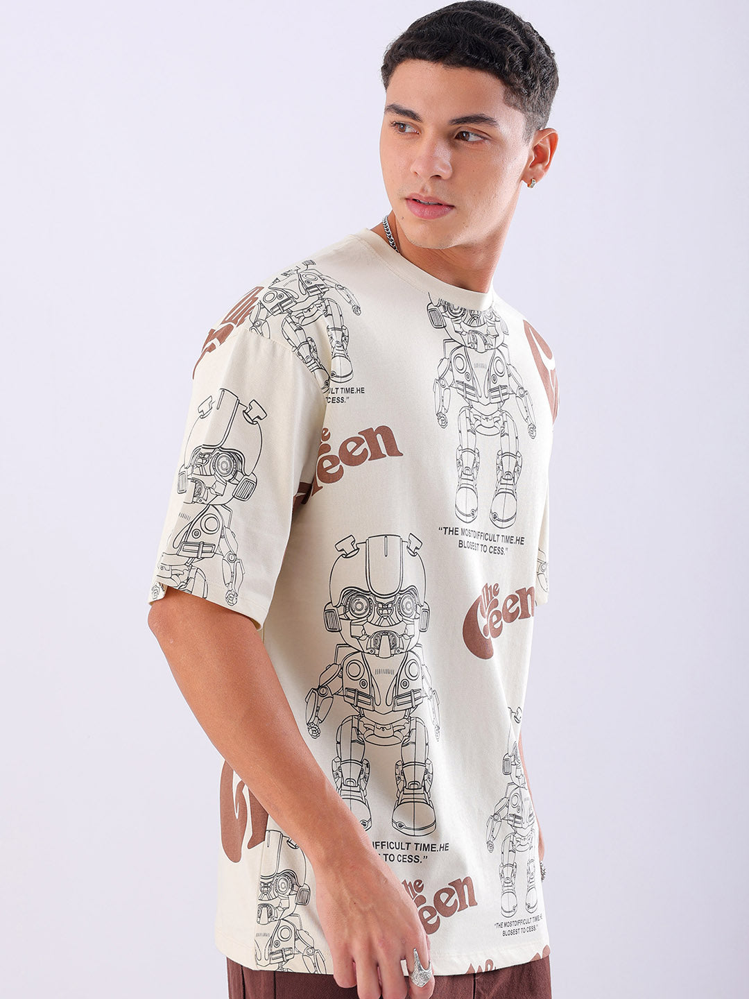 Shop Men's Printed Oversized T-shirt Online.