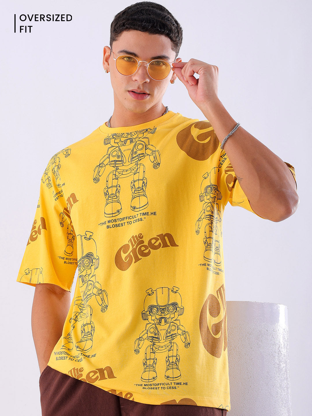 Shop Men's Printed Oversized T-shirt Online.