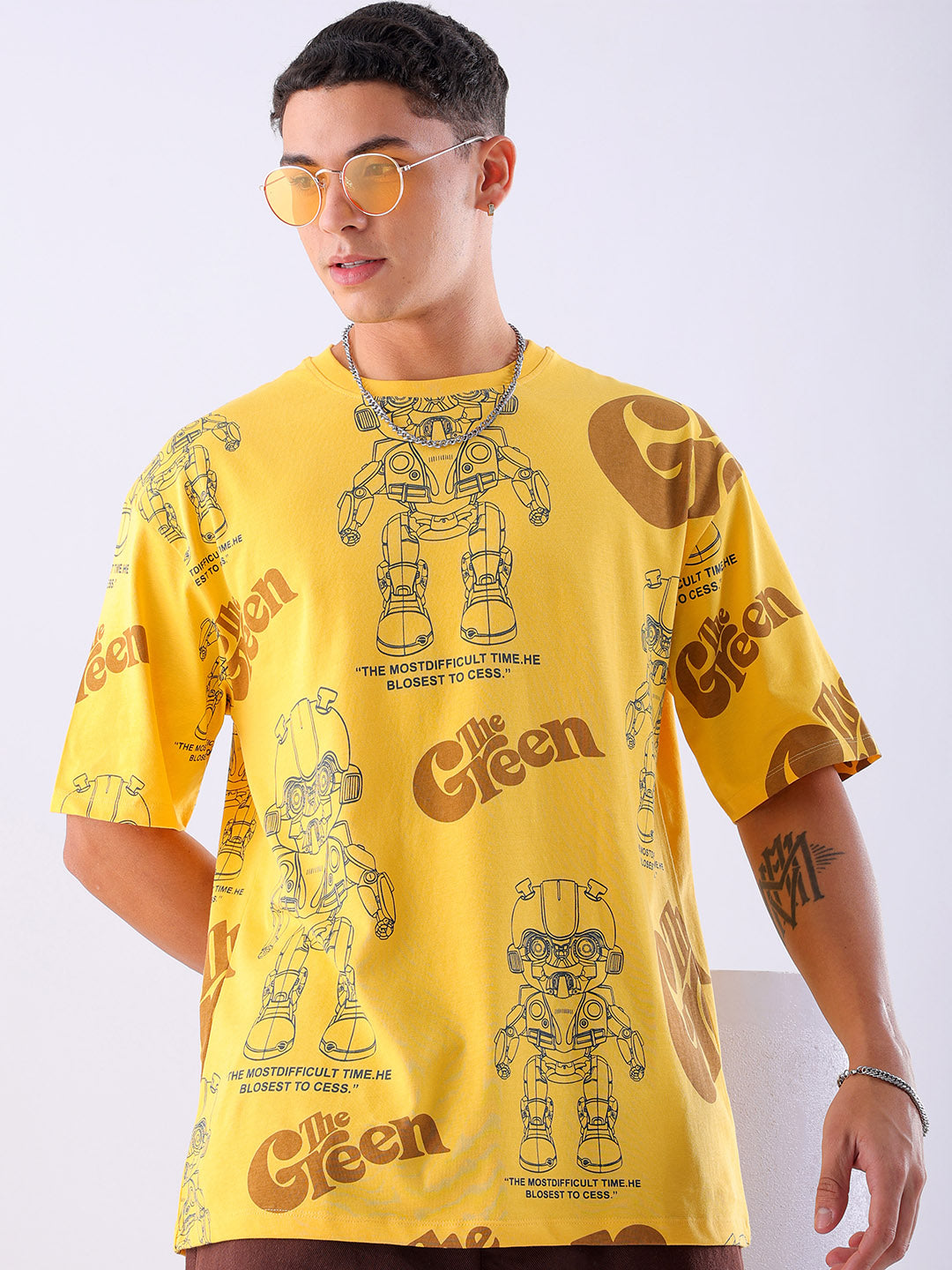 Shop Men's Printed Oversized T-shirt Online.