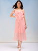 Shop Women's Solid A-Line Ruffle Dress Online.