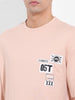 Men's Beige Oversized Graphic Back Printed Round Neck T-shirt