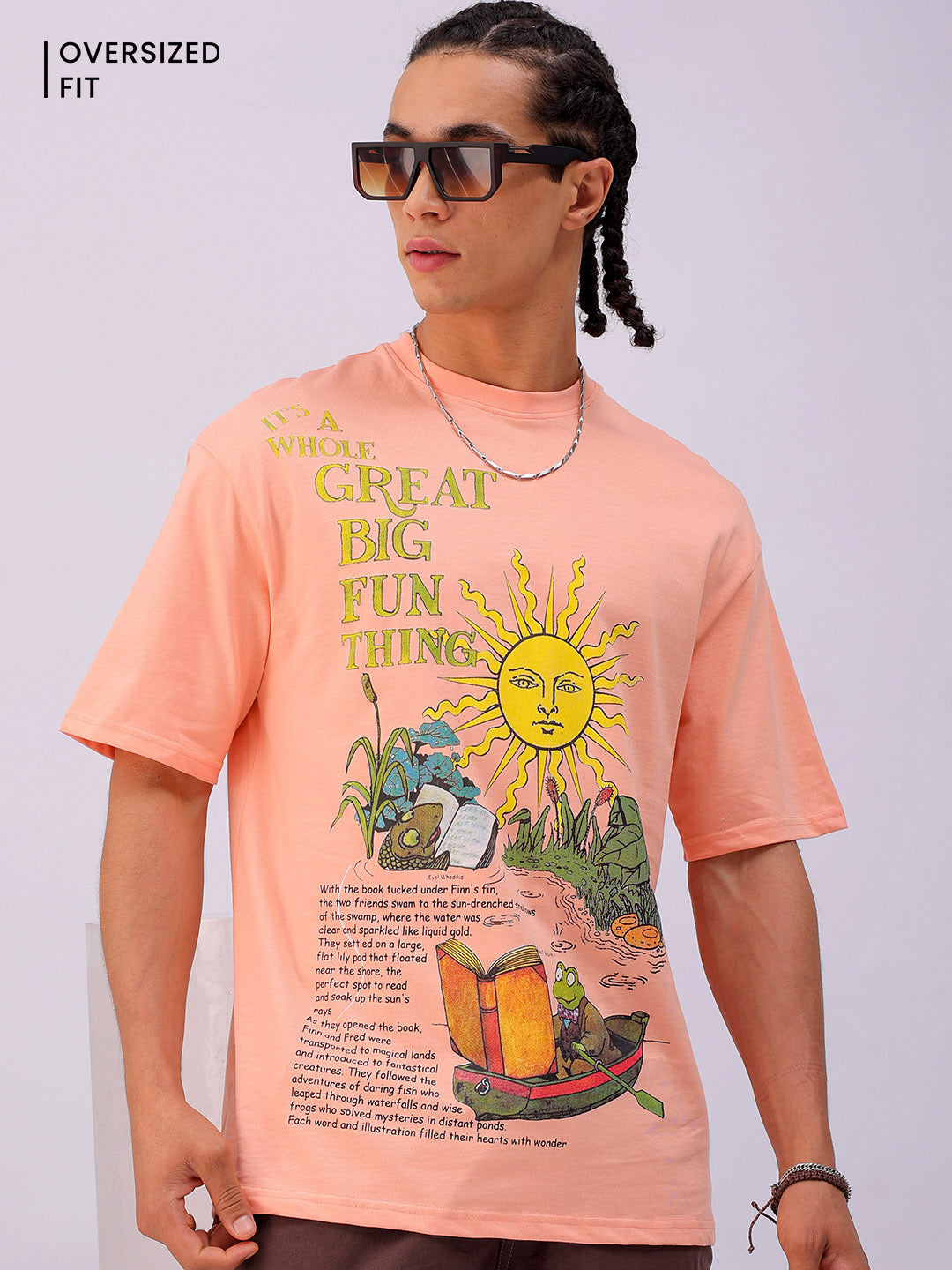 Shop Men's Graphic Printed Oversized T-shirt Online.