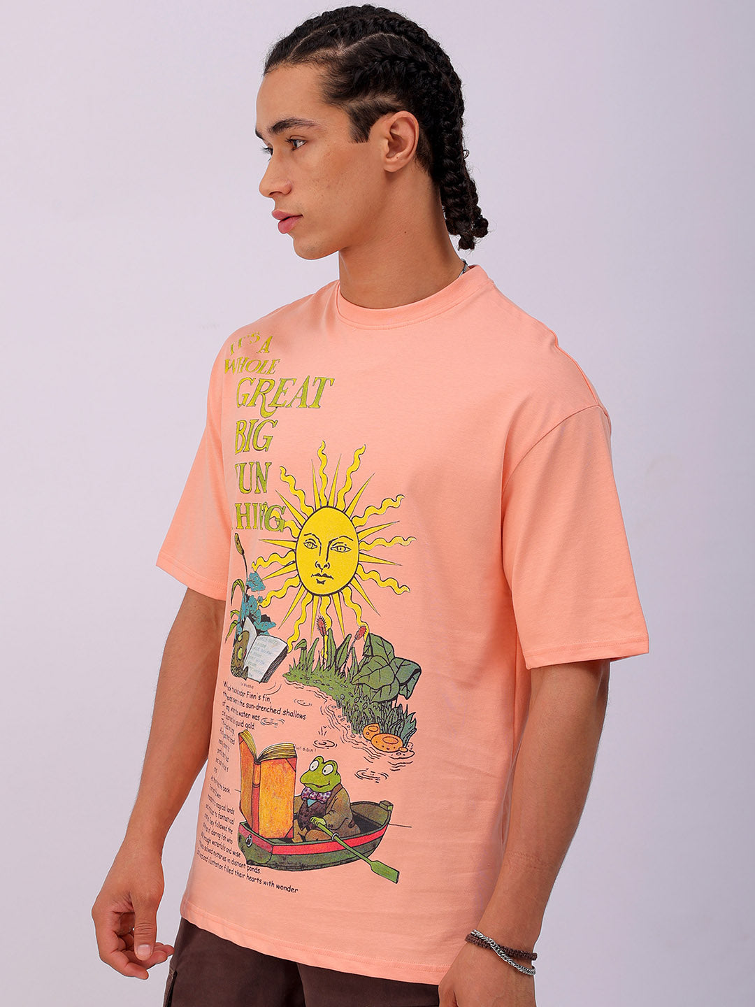 Shop Men's Graphic Printed Oversized T-shirt Online.