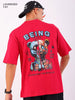 Shop Men's Back Printed Oversized T-shirt Online.