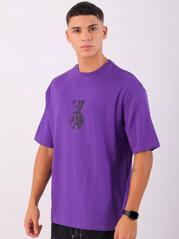 Shop Men's Back Printed Oversized T-shirt Online.
