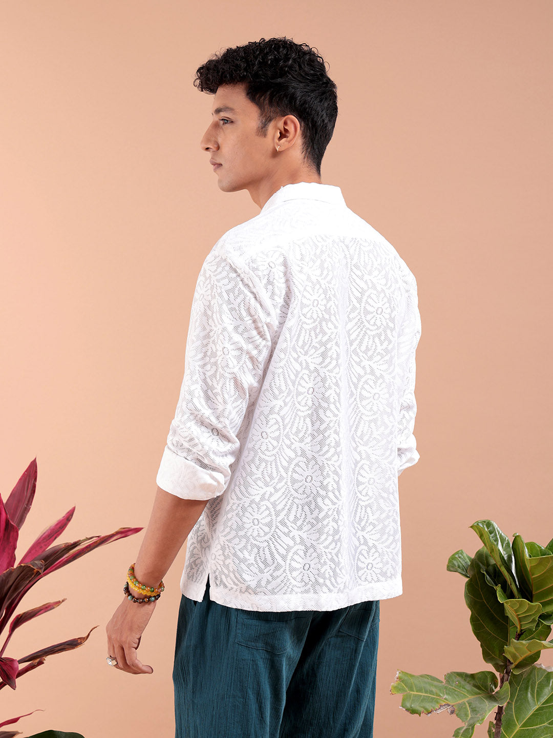 Shop Men's Textured Relaxed Fit Resortwear Shirt Online.