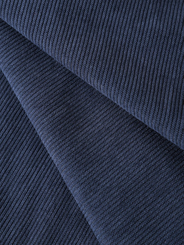 Men's Blue Relaxed Fit Casual Textured Trousers