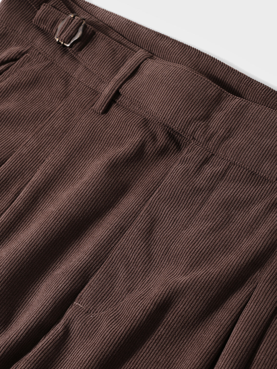 Men's Brown Relaxed Fit Casual Textured Trousers