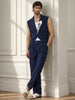 Men's Blue Relaxed Fit Textured Casual Coordinates