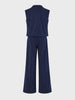 Men's Blue Relaxed Fit Textured Casual Coordinates