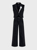 Men's Black Relaxed Fit Textured Casual Coordinates