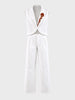 Men's White Relaxed Fit Textured Casual Coordinates