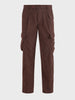 Men's Brown Relaxed Fit Solid Casual Cargo
