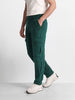 Men's Green Relaxed Fit Solid Casual Cargo